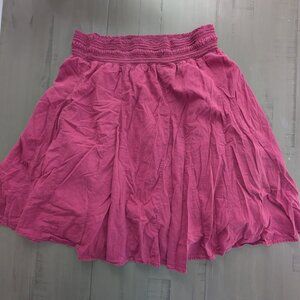 Flowy Elastic Lined Midi Skirt